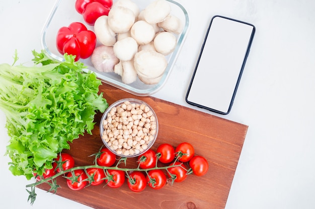 Farfurie cu ingredient proaspăt